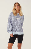 Piper Sweater - Blue Leopard