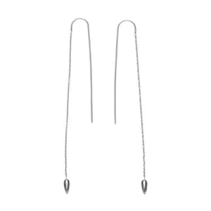 Anther Threaded Earrings - Silver