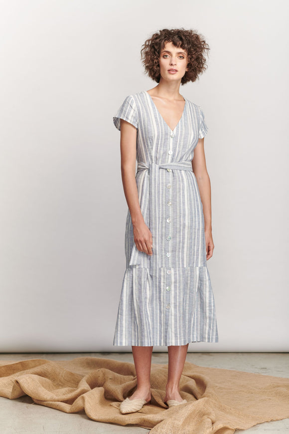 Bondy Dress - Blue Stripe
