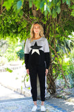 Contrast Star Sweater