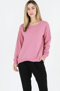 Newhaven Sweater - Tango Pink