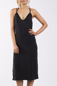 Dahlia Slip Dress - Black