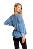 S/S Boxy Seamed Back Tee - Reef