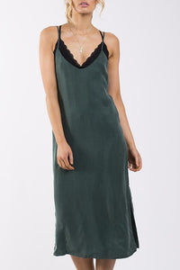 Dahlia Slip Dress - Green