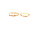 Manolita Ring Set - Soft Gold/Rose Diamonte
