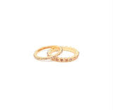Manolita Ring Set - Soft Gold/Rose Diamonte